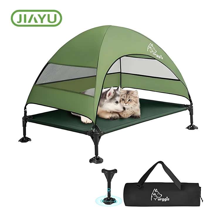 Tempat Tidur Anjing Kucing dengan Kanopi